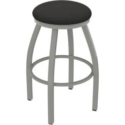 Best deal 🎁 Holland Bar Stool XL 802 Misha 30" Ladderback Swivel Bar Stool With Anodized Nickel Finish And Canter Iron Seat ⌛