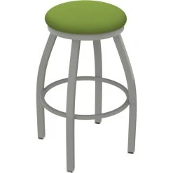 Promo 🤩 Holland Bar Stool XL 802 Misha 30" Ladderback Swivel Bar Stool With Anodized Nickel Finish And Canter Kiwi Green Seat 👏