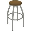 Wholesale 👏 Holland Bar Stool XL 802 Misha 30" Ladderback Swivel Bar Stool With Anodized Nickel Finish And Canter Saddle Seat 🔥