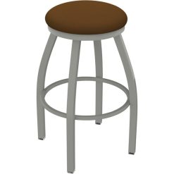 New ???? Holland Bar Stool XL 802 Misha 30" Ladderback Swivel Bar Stool With Anodized Nickel Finish And Canter Thatch Seat ????