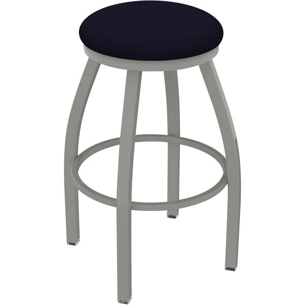 Discount 🔥 Holland Bar Stool XL 802 Misha 30" Ladderback Swivel Bar Stool With Anodized Nickel Finish And Canter Twilight Seat 😉