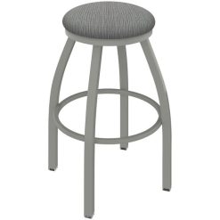 Best deal ???? Holland Bar Stool XL 802 Misha 30" Ladderback Swivel Bar Stool With Anodized Nickel Finish And Graph Alpine Seat ????