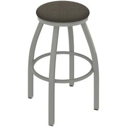 Promo ???? Holland Bar Stool XL 802 Misha 30" Ladderback Swivel Bar Stool With Anodized Nickel Finish And Graph Chalice Seat ????