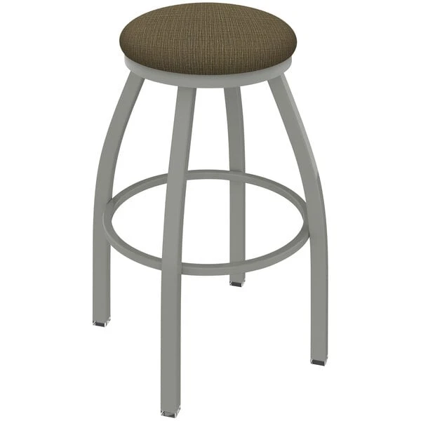 Deals 😉 Holland Bar Stool XL 802 Misha 30" Ladderback Swivel Bar Stool With Anodized Nickel Finish And Graph Cork Seat 💯