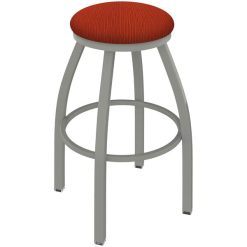 Deals ???? Holland Bar Stool XL 802 Misha 30" Ladderback Swivel Bar Stool With Anodized Nickel Finish And Graph Poppy Seat ⌛