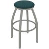 Best Pirce ???? Holland Bar Stool XL 802 Misha 30" Ladderback Swivel Bar Stool With Anodized Nickel Finish And Graph Tidal Seat ????