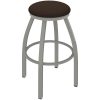 Buy ???? Holland Bar Stool XL 802 Misha 30" Ladderback Swivel Bar Stool With Anodized Nickel Finish And Rein Coffee Seat ⭐