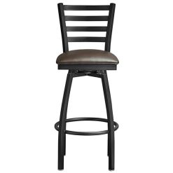 Brand new ❤️ Lancaster Table & Seating Black Top Frame Ladder Back Swivel Bar Height Chair With Dark Brown Padded Seat ???? 5 Brand new ❤️ Lancaster Table & Seating Black Top Frame Ladder Back Swivel Bar Height Chair With Dark Brown Padded Seat ???? -Lancaster Shop unnamed file 222
