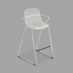 Coupon 🥰 Grosfillex US139710 Ramatuelle '73 Creme Absolut Stackable Indoor / Outdoor Barstool - 2/Pack 👍