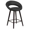Hot Sale ???? Flash Furniture CH-152551-BK-VY-GG Kelsey Series Cappuccino Wood Counter Height Stool With Black Vinyl Seat ???? -Lancaster Shop unnamed file 2265