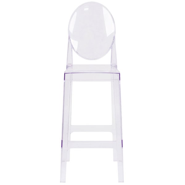 Flash Furniture OW-GHOSTBACK-29-GG Ghost Transparent Polycarbonate Outdoor / Indoor Bar Height Stool with Oval Back Promo ❤️ Flash Furniture OW-GHOSTBACK-29-GG Ghost Transparent Polycarbonate Outdoor / Indoor Bar Height Stool With Oval Back ???? -Lancaster Shop unnamed file 2273