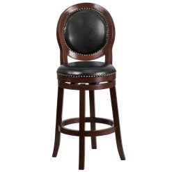 Best Pirce ???? Flash Furniture TA-550130-CA-GG Cappuccino Wood Bar Height Oval Back Stool With Black Leather Swivel Seat ❤️ -Lancaster Shop unnamed file 2282