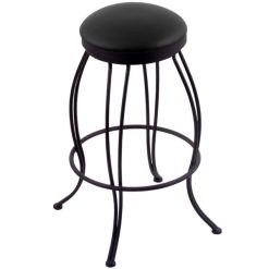 Best reviews of ???? Holland Bar Stool 300030BWBlkVinyl Georgian Black Wrinkle Steel Bar Height Swivel Stool With Black Vinyl Seat ⭐