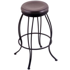 Wholesale ???? Holland Bar Stool 300030BWDCMpl Georgian Black Wrinkle Steel Bar Height Swivel Stool With Dark Cherry Maple Wood Seat ❤️