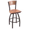 Cheapest ???? Holland Bar Stool X83030BWMedMplBMedMpl Big & Tall Bar Height Black Wrinkle Steel Swivel Barstool With Medium Maple Seat And Medium Maple Back ????