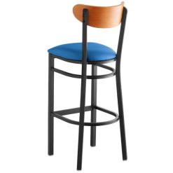 Best Sale ???? LT&S Boomerang Series Lancaster Table & Seating Boomerang Bar Height Black Chair With Blue Vinyl Seat And Cherry Back ???? 4 Best Sale ???? LT&S Boomerang Series Lancaster Table & Seating Boomerang Bar Height Black Chair With Blue Vinyl Seat And Cherry Back ???? -Lancaster Shop unnamed file 2324