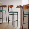 Top 10 ???? LT&S Boomerang Series Lancaster Table & Seating Boomerang Bar Height Black Chair With Seafoam Vinyl Seat And Cherry Back ???? -Lancaster Shop unnamed file 2337