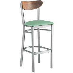 Cheapest ✨ LT&S Boomerang Series Lancaster Table & Seating Boomerang Bar Height Clear ???? Coat Chair With Seafoam Vinyl Seat And Vintage Wood Back ???? -Lancaster Shop unnamed file 2365
