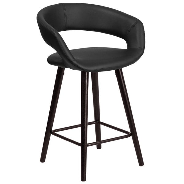 Flash Furniture CH-152561-BK-VY-GG Brynn Series Cappuccino Wood Counter Height Stool with Black Vinyl Seat Brand new ???? Flash Furniture CH-152561-BK-VY-GG Brynn Series Cappuccino Wood Counter Height Stool With Black Vinyl Seat ✨ -Lancaster Shop unnamed file 2420