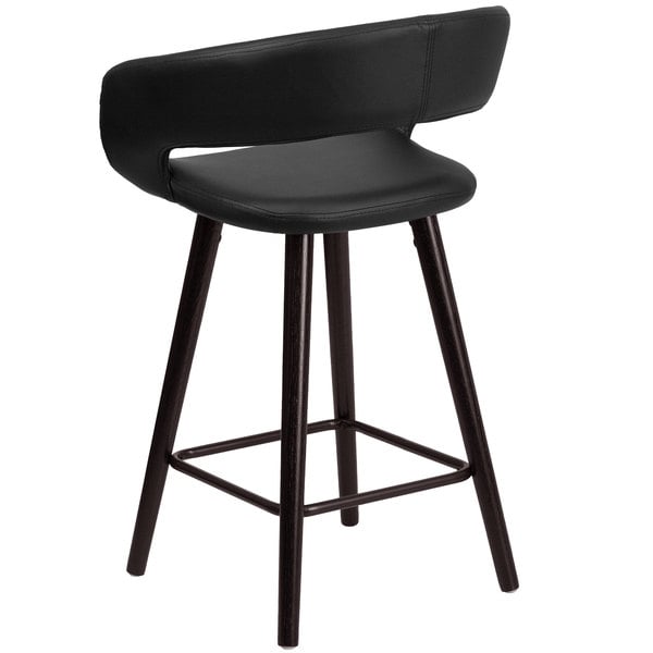 Flash Furniture CH-152561-BK-VY-GG Brynn Series Cappuccino Wood Counter Height Stool with Black Vinyl Seat Brand new ???? Flash Furniture CH-152561-BK-VY-GG Brynn Series Cappuccino Wood Counter Height Stool With Black Vinyl Seat ✨ -Lancaster Shop unnamed file 2421