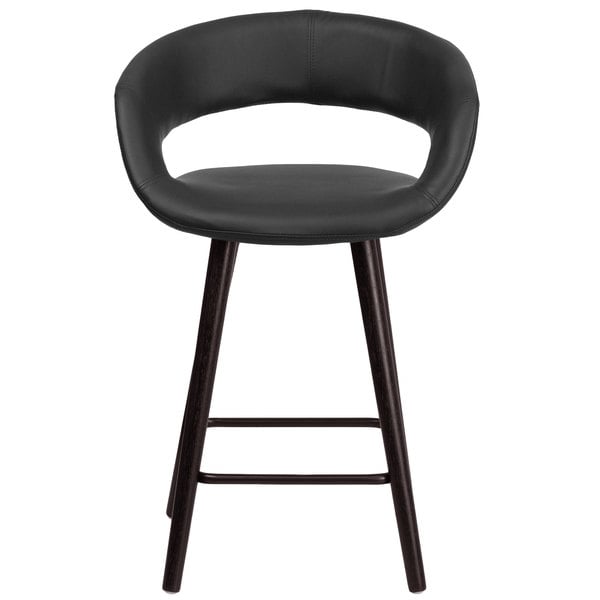 Flash Furniture CH-152561-BK-VY-GG Brynn Series Cappuccino Wood Counter Height Stool with Black Vinyl Seat Brand new ???? Flash Furniture CH-152561-BK-VY-GG Brynn Series Cappuccino Wood Counter Height Stool With Black Vinyl Seat ✨ -Lancaster Shop unnamed file 2422