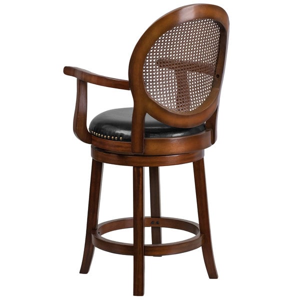 Flash Furniture TA-550426-E-CTR-GG Expresso Counter Height Woven Rattan Back Stool with Black Leather Swivel Seat New ???? Flash Furniture TA-550426-E-CTR-GG Expresso Counter Height Woven Rattan Back Stool With Black Leather Swivel Seat ???? -Lancaster Shop unnamed file 2424