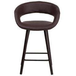 Best Sale ???? Flash Furniture CH-152561-BRN-VY-GG Brynn Series Cappuccino Wood Counter Height Stool With Brown Vinyl Seat ❤️ -Lancaster Shop unnamed file 2428