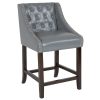 Best deal ???? Flash Furniture CH-182020-T-24-LTGY-GG Carmel Series Counter Height Stool In Tufted Gray Leather With Walnut Frame And Nail Trim Accent ???? 2 Best deal ???? Flash Furniture CH-182020-T-24-LTGY-GG Carmel Series Counter Height Stool In Tufted Gray Leather With Walnut Frame And Nail Trim Accent ???? -Lancaster Shop unnamed file 2455