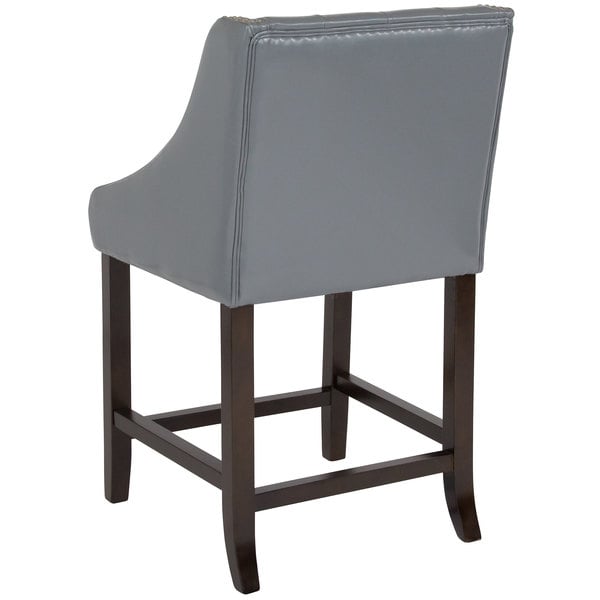 Flash Furniture CH-182020-T-24-LTGY-GG Carmel Series Counter Height Stool in Tufted Gray Leather with Walnut Frame and Nail Trim Accent Best deal ???? Flash Furniture CH-182020-T-24-LTGY-GG Carmel Series Counter Height Stool In Tufted Gray Leather With Walnut Frame And Nail Trim Accent ???? -Lancaster Shop unnamed file 2456
