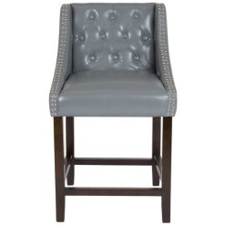 Best deal ???? Flash Furniture CH-182020-T-24-LTGY-GG Carmel Series Counter Height Stool In Tufted Gray Leather With Walnut Frame And Nail Trim Accent ???? 4 Best deal ???? Flash Furniture CH-182020-T-24-LTGY-GG Carmel Series Counter Height Stool In Tufted Gray Leather With Walnut Frame And Nail Trim Accent ???? -Lancaster Shop unnamed file 2457