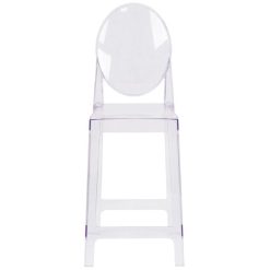 Deals ???? Flash Furniture OW-GHOSTBACK-24-GG Ghost Transparent Polycarbonate Outdoor / Indoor Counter Height Stool With Oval Back ???? -Lancaster Shop unnamed file 2461