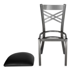 Best reviews of ???? Lancaster Table & Seating Clear ???? Coat Steel Cross Back Chair With 2 1/2" Black Padded Seat ???? -Lancaster Shop unnamed file 2519