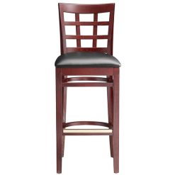 Wholesale ???? Lancaster Table & Seating Mahogany Window Back Bar Height Chair With Black Padded Seat ???? 6 Wholesale ???? Lancaster Table & Seating Mahogany Window Back Bar Height Chair With Black Padded Seat ???? -Lancaster Shop unnamed file 253