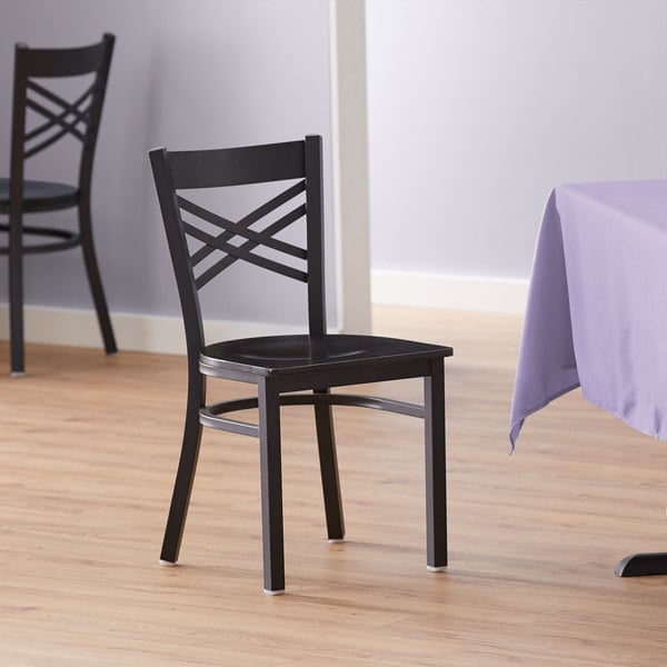 Hot Sale ???? Lancaster Table & Seating Cross Back Black Chair With Black Wood Seat ❤️ 3 Hot Sale ???? Lancaster Table & Seating Cross Back Black Chair With Black Wood Seat ❤️