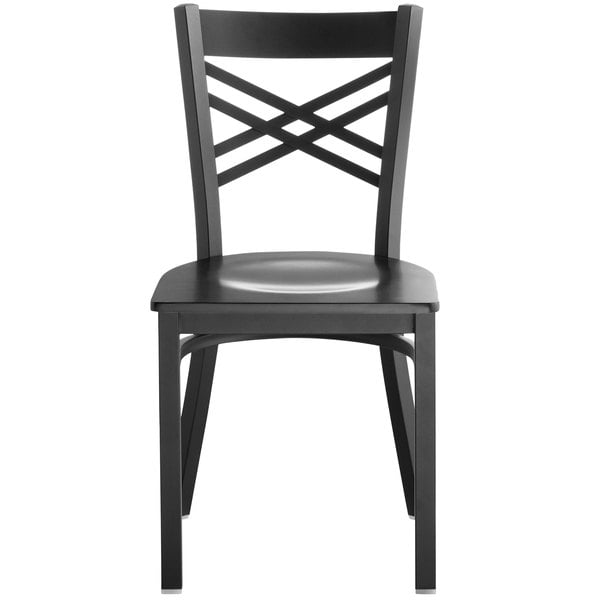 Hot Sale ???? Lancaster Table & Seating Cross Back Black Chair With Black Wood Seat ❤️ 6 Hot Sale ???? Lancaster Table & Seating Cross Back Black Chair With Black Wood Seat ❤️ - Image 4