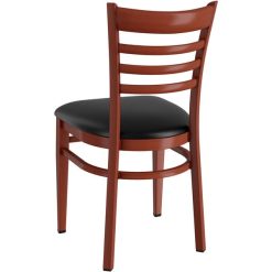 Top 10 ???? LT&S Spartan Series Lancaster Table & Seating Spartan Series Metal Ladder Back Chair With Mahogany Wood Grain Finish And Black Vinyl Seat ???? -Lancaster Shop unnamed file 2550