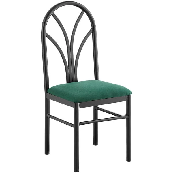 Cheap ๐ Lancaster Table & Seating Green 4 Spoke Restaurant Dining Room Chair With 1 3/4" Padded Seat โค๏ธ - Image 2