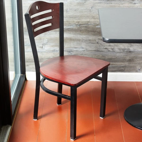 Deals โญ Lancaster Table & Seating Mahogany Finish Bistro Dining Chair ๐