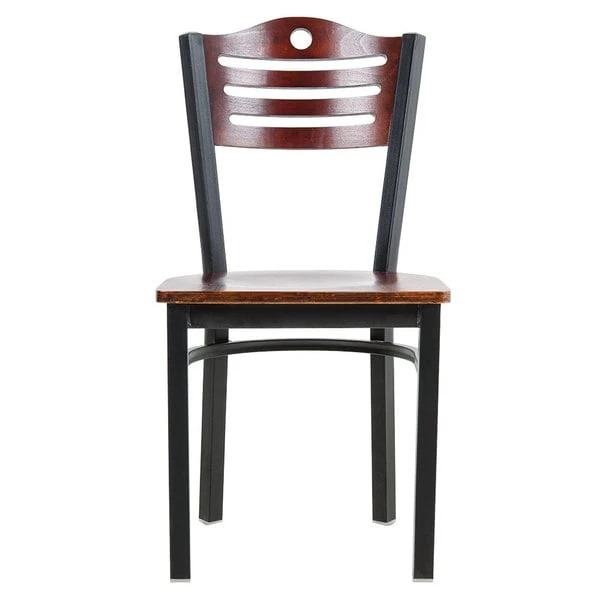 Deals โญ Lancaster Table & Seating Mahogany Finish Bistro Dining Chair ๐ - Image 4