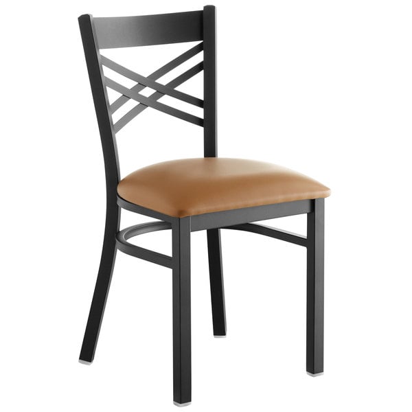 Lancaster Table & Seating Cross Back Black Chair with Light Brown Vinyl Seat Flash Sale ✨ Lancaster Table & Seating Cross Back Black Chair With Light Brown Vinyl Seat ???? -Lancaster Shop unnamed file 2599
