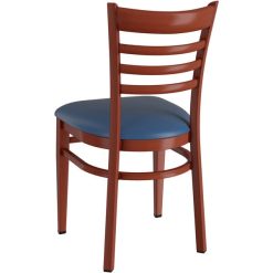 Buy ❤️ LT&S Spartan Series Lancaster Table & Seating Spartan Series Metal Ladder Back Chair With Mahogany Wood Grain Finish And Navy Vinyl Seat ✔️ -Lancaster Shop unnamed file 2605