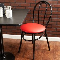 Cheapest ✔️ Lancaster Table & Seating Red Hairpin Cafe Chair With 1 1/4" Padded Seat 🔔