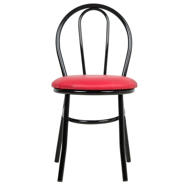 Cheapest โ๏ธ Lancaster Table & Seating Red Hairpin Cafe Chair With 1 1/4" Padded Seat ๐ - Image 4