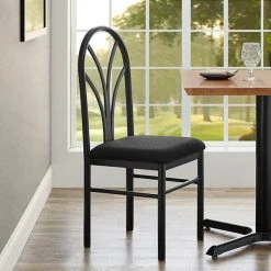 Best reviews of 🎁 Lancaster Table & Seating Black 4 Spoke Restaurant Dining Room Chair With 1 3/4" Padded Seat ❤️