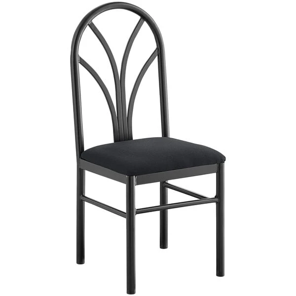 Best reviews of ๐ Lancaster Table & Seating Black 4 Spoke Restaurant Dining Room Chair With 1 3/4" Padded Seat โค๏ธ - Image 2