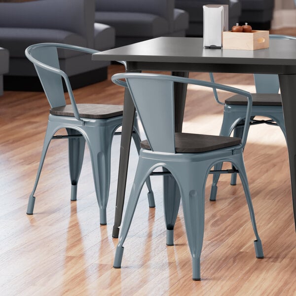 Lancaster Table & Seating Alloy Series Charcoal Metal Indoor Industrial Cafe Arm Chair with Black Wood Seat Best deal ???? LT&S Alloy Series Lancaster Table & Seating Alloy Series Charcoal Metal Indoor Industrial Cafe Arm Chair With Black Wood Seat ???? -Lancaster Shop unnamed file 2705