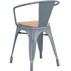 Coupon ⭐ LT&S Alloy Series Lancaster Table & Seating Alloy Series Charcoal Metal Indoor Industrial Cafe Arm Chair With Natural Wood Seat ???? -Lancaster Shop unnamed file 2711