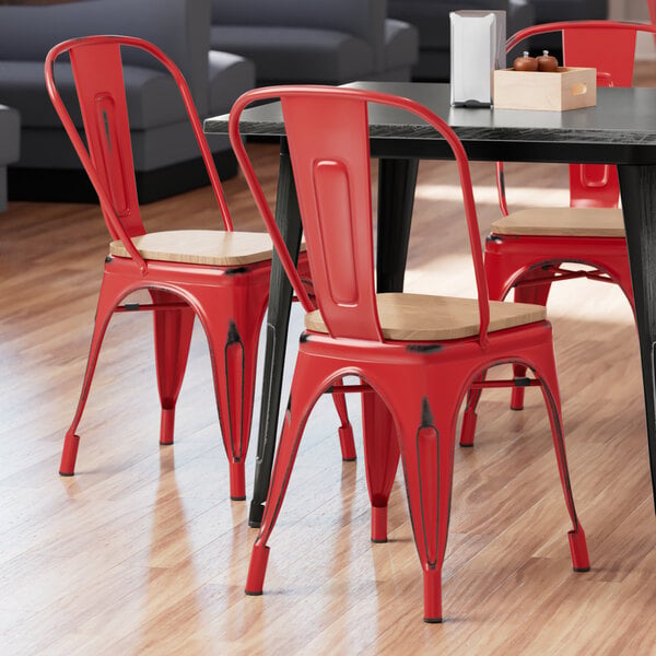 Best reviews of ???? LT&S Alloy Series Lancaster Table & Seating Alloy Series Distressed Red Metal Indoor Industrial Cafe Chair With Vertical Slat Back And Natural Wood Seat ???? 3 Best reviews of ???? LT&S Alloy Series Lancaster Table & Seating Alloy Series Distressed Red Metal Indoor Industrial Cafe Chair With Vertical Slat Back And Natural Wood Seat ????