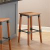 Budget ???? Lancaster Table & Seating Rustic Industrial Backless Bar Stool With Antique Natural Wood Finish ⭐ -Lancaster Shop unnamed file 272