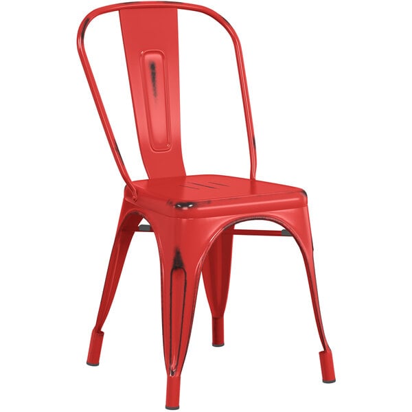 Best reviews of ???? LT&S Alloy Series Lancaster Table & Seating Alloy Series Distressed Red Metal Indoor Industrial Cafe Chair With Vertical Slat Back And Natural Wood Seat ???? 6 Best reviews of ???? LT&S Alloy Series Lancaster Table & Seating Alloy Series Distressed Red Metal Indoor Industrial Cafe Chair With Vertical Slat Back And Natural Wood Seat ???? - Image 4